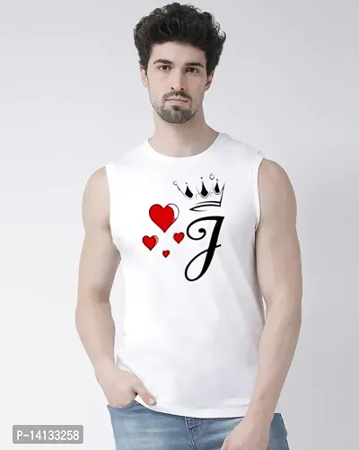 Sleeveless Regular length Printed Men Vest