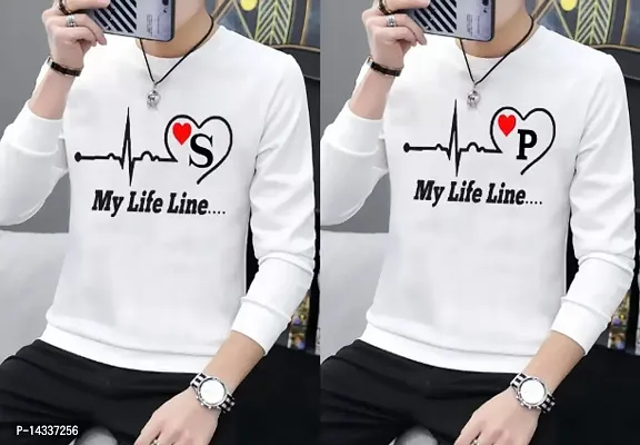 Reliable White Polyester Printed Round Neck Tees For Men