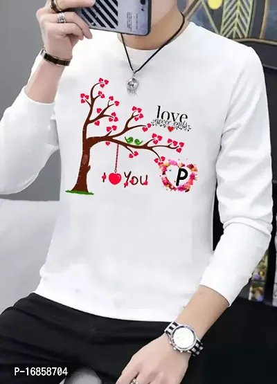 Reliable White Polyester Printed Round Neck Tees For Men