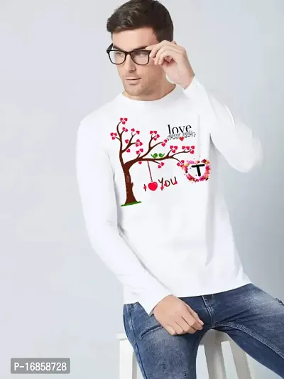 Reliable White Polyester Printed Round Neck Tees For Men