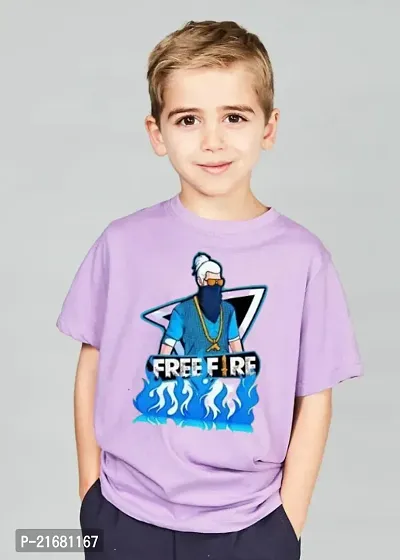 Kids Boys Printed Half Sleeve T-shirt-thumb0
