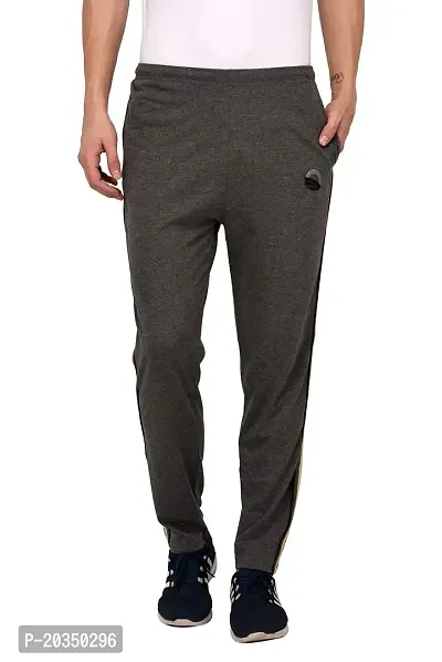 Odoky Black Cotton Casual Trackpant