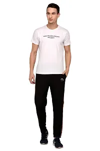 Odoky Black Cotton Casual Trackpant-thumb1