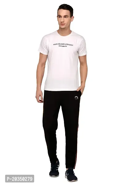 Odoky Black Cotton Casual Trackpant-thumb2