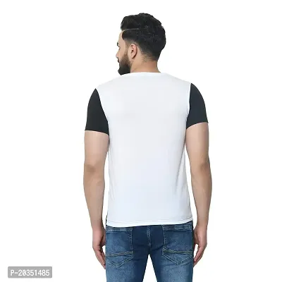 EXASIZE Multi Color Block Men's Cotton Tshirt-thumb4