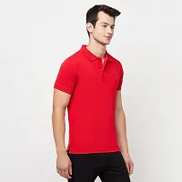 Odoky Cotton Matty Polo Neck Men's Tshirt-thumb2