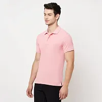 Odoky Cotton Matty Polo Neck Men's Tshirt-thumb2