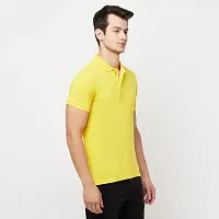 Odoky Cotton Matty Polo Neck Men's Tshirt-thumb2