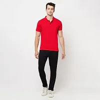 Odoky Cotton Matty Polo Neck Men's Tshirt-thumb1