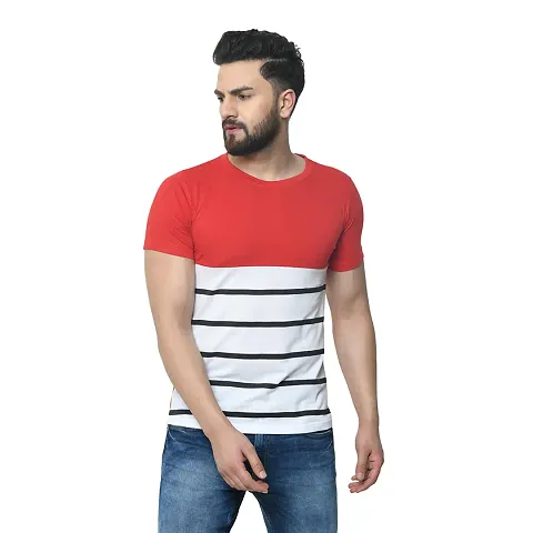 EXASIZE Striped Men's Tshirt