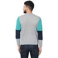 Men Solid Round Neck Cotton Blend Full Sleeve T-Shirt-thumb3