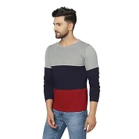 Men Solid Round Neck Cotton Blend Full Sleeve T-Shirt-thumb3