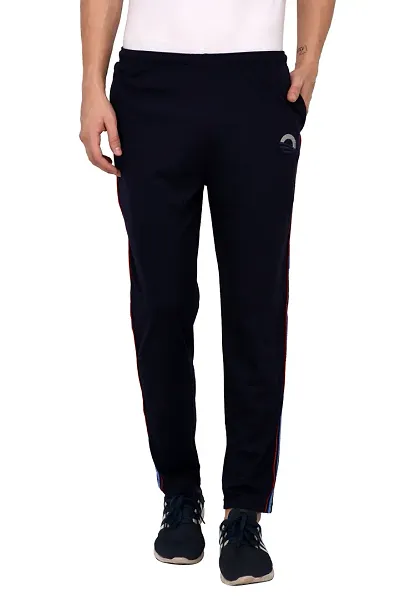 Men's Cotton Solid Regular Fit Track Pants