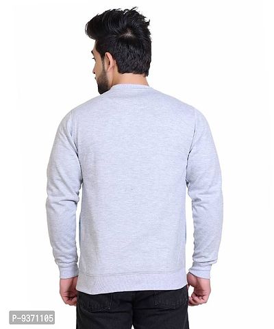 Regular Fit Fleece Casual Full Sleeve Round Neck Sweatshirt For Men-thumb2