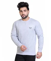 Regular Fit Fleece Casual Full Sleeve Round Neck Sweatshirt For Men-thumb2