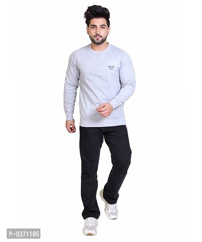 Regular Fit Fleece Casual Full Sleeve Round Neck Sweatshirt For Men-thumb4