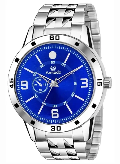 REDUX Casual Analogue Men's & Boy's Watch (Blue Dial Silver Colored Strap)