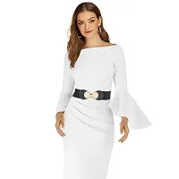 REDHORNS Womens Bowknot Design Belts Casual Thin Female Belts Dress Skirt Waist Elegant Ladies Designer Waistband Free Size (LD85A_Black)-thumb4