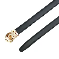 REDHORNS PU Leather Waist Belt for Women Dresses Star Design Adjustable Slim Belt for Ladies Saree - Free Size (LD129I-GLD, Blue)-thumb2