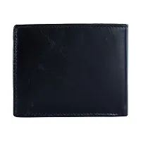 REDHORNS Genuine Leather Wallet for Men Slim Bi-Fold Gents Wallets with ATM Card ID Slots Purse for Men (340A-Black)-thumb4