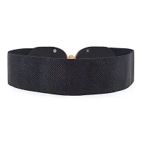 Stylish Elastic Fabric Waist C-Shaped Design Stretchy Belts For Women-thumb1