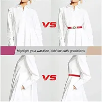 Stylish Elastic Fabric Waist Stretchy Slim Belts For Women-thumb3