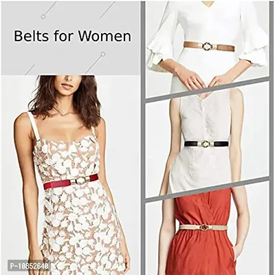 Stylish Elastic Fabric Waist Stretchy Slim Belts For Women-thumb5