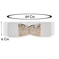 Stylish Elastic Fabric Waist Floral Design Stretchy Belts For Women-thumb1