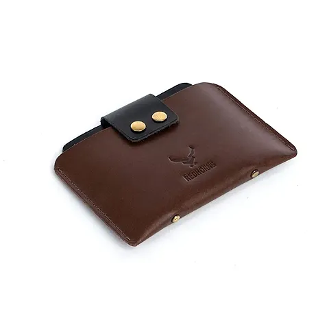 REDHORNS Genuine Leather Regular Card Holder Wallet for Men