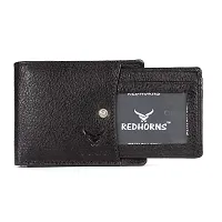 REDHORNS Stylish Genuine Leather Wallet for Men Lightweight Bi-Fold Slim Wallet with Card Holder Slots Purse for Men (RD344R2_Brown)-thumb2