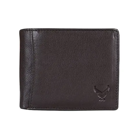 REDHORNS Stylish Genuine Leather Wallet for Men Lightweight Bi-Fold Slim Wallet with Card Holder Slots Purse for Men (WILDBESTA10)