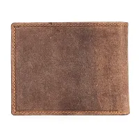 REDHORNS Genuine Leather Wallet for Men Slim Bi-Fold Gents Wallets with ATM Card ID Slots Purse for Men (045-Brown)-thumb4