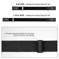 REDHORNS Men's No Buckle Stretch Belt Invisible Elastic Belt for Jeans Pants all-match Elastic Belt (GB2B_Brown))-thumb4