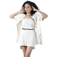 REDHORNS Rhinestone Elastic Waist Belt for Women Dresses Elegant Star Design Stretchy Slim Waistband, Belly Chain Kamarband for Ladies Saree - Free Size (LD7601A2_Black)-thumb3