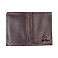 REDHORNS Genuine Leather Bi-fold Card Holder Money Wallet 16-Slot Slim Credit Debit Coin Purse for Men & Women (RD003B_Brown)-thumb4