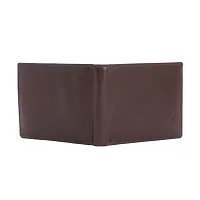 REDHORNS Stylish Genuine Leather Wallet for Men Lightweight Bi-Fold Slim Wallet with Card Holder Slots Purse for Men (V_A03R4_Redwood Brown)-thumb4