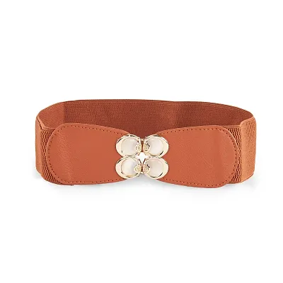 Buy REDHORNS Elastic Fabric Waist Belt for Women Dresses Pearl