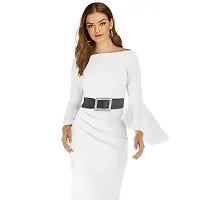 REDHORNS Women's Rectangle Design Belts Casual Thin Female Belts Dress Skirt Waist Elegant Ladies Designer Waistband Free Size (LD91A_Black)-thumb4