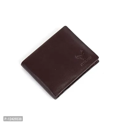 REDHORNS Genuine Leather Wallet for Men Slim Bi-Fold Gents Wallets with ATM Card ID Slots Purse for Men (AP01R4-Redwood Brown)-thumb4