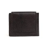 REDHORNS Stylish Genuine Leather Wallet for Men Lightweight Bi-Fold Slim Wallet with Card Holder Slots Purse for Men (WC-RD006R3_Dark Brown)-thumb2