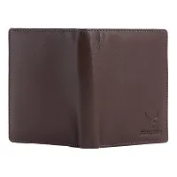 REDHORNS Stylish Genuine Leather Wallet for Men Lightweight Bi-Fold Slim Wallet with Card Holder Slots Purse for Men (A07R4_Redwood Brown)-thumb2