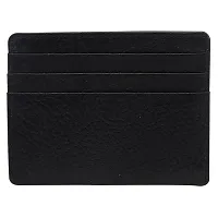 REDHORNS Genuine Leather Card Holder Money Wallet 6-Slot Slim Credit Debit Coin Purse for Men  Women (RD374A_Black)-thumb4