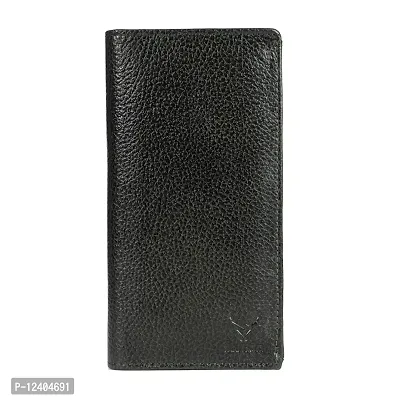 REDHORNS Genuine Leather Regular Card Holder Wallet with Multi Pockets for Men (Green)-thumb0