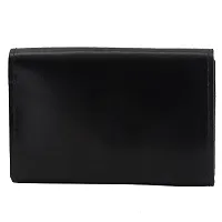 REDHORNS Genuine Leather Card Holder Money Wallet Slim Credit Debit Coin Purse for Men & Women (RD380_Z Black)-thumb4