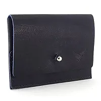 REDHORNS Genuine Leather Card Holder Money Wallet Slim Credit Debit Coin Purse for Men & Women (RD381I_Blue)-thumb4