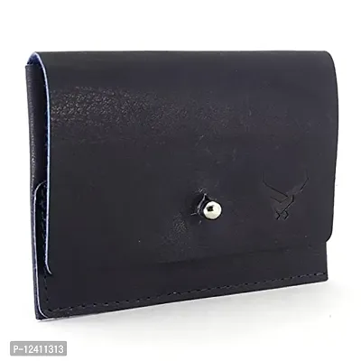 REDHORNS Genuine Leather Card Holder Money Wallet Slim Credit Debit Coin Purse for Men & Women (RD381I_Blue)-thumb5