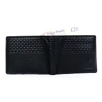 REDHORNS Stylish Genuine Leather Wallet for Men Lightweight Bi-Fold Slim Wallet with Card Holder Slots Purse for Men (WC-133R1_Black)-thumb3