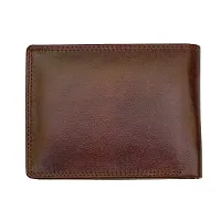 REDHORNS Top Grain Genuine Leather Wallet for Men | Ultra Slim  Compact Purse | Handcrafted Ultra Strong Stitching | Zip with 9 Card Slots | Hidden Pockets with ID Slots - WM-639E (B. Brown)-thumb4