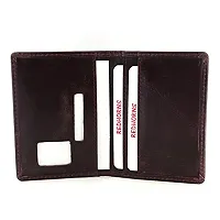 REDHORNS Genuine Leather Perfect Size Easy Access Regular Card Holder-thumb2