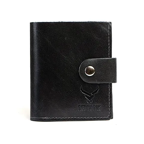 REDHORNS Stylish Genuine Leather Wallet for Men Lightweight Bi-Fold Slim Wallet with Card Holder Slots Purse for Men (WC-351)